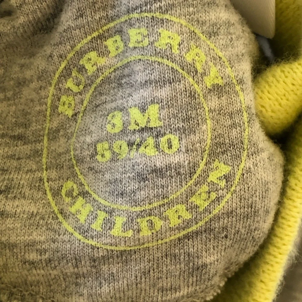 Burberry Baby Gray Green Bodysuit 3 M